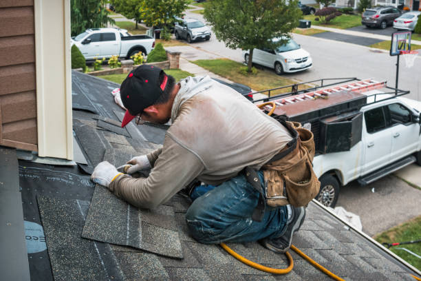 Professional Roofing technician working in Alleman, IA